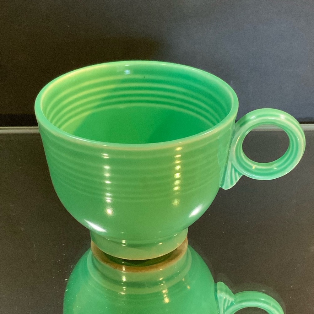 Vintage Fiesta Coffee Tea Cup Original Color Green HLC